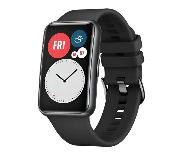 FIXED Silicone Strap for Huawei Watch FIT black - 1341078 - zdjęcie 3